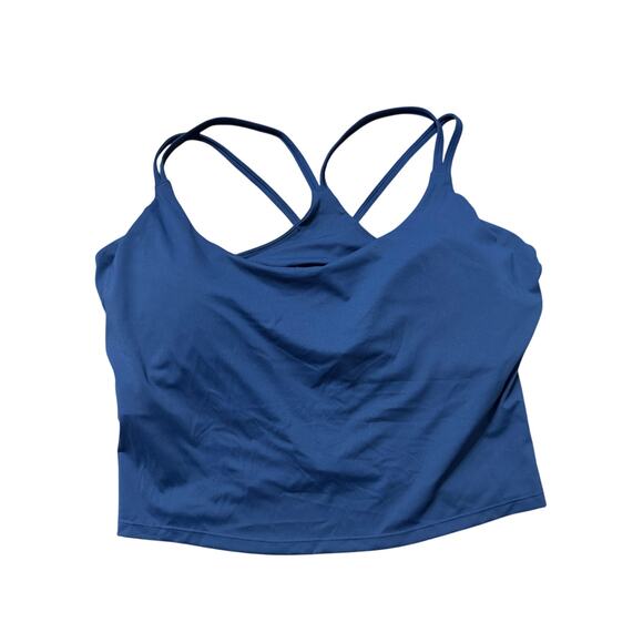 Fabletics Women's Plus Size Navy Blue Principal Built-In Bra Tank Top Size 4X - Picture 1 of 4